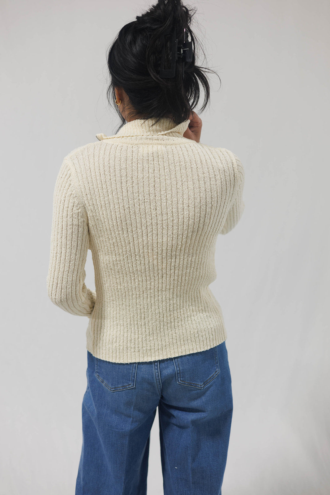 Tori Ribbed Zip Up Cardi