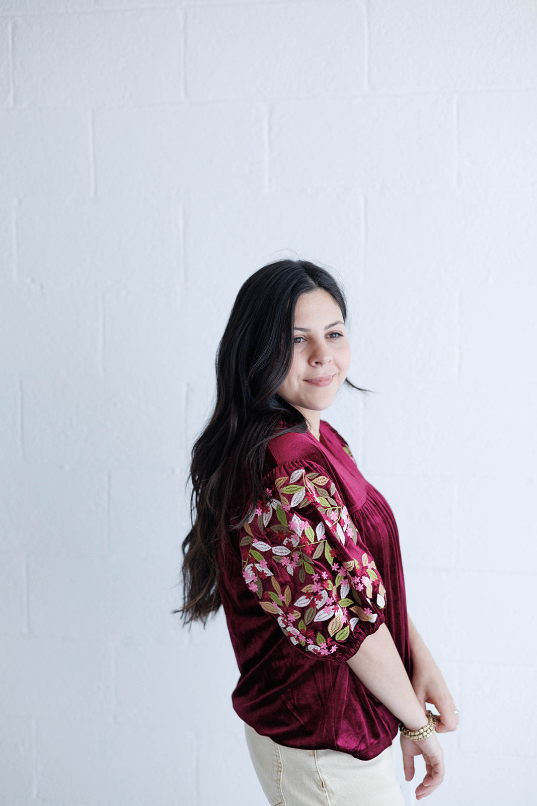 Berry Soft Velvet Top