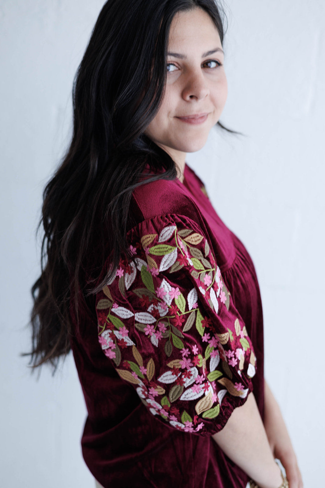 Berry Soft Velvet Top