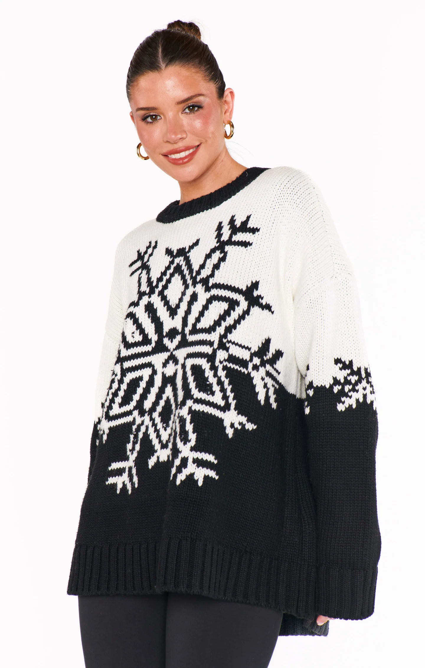 Show Me Your Mumu - Stowe Sweater Snowflake Knit