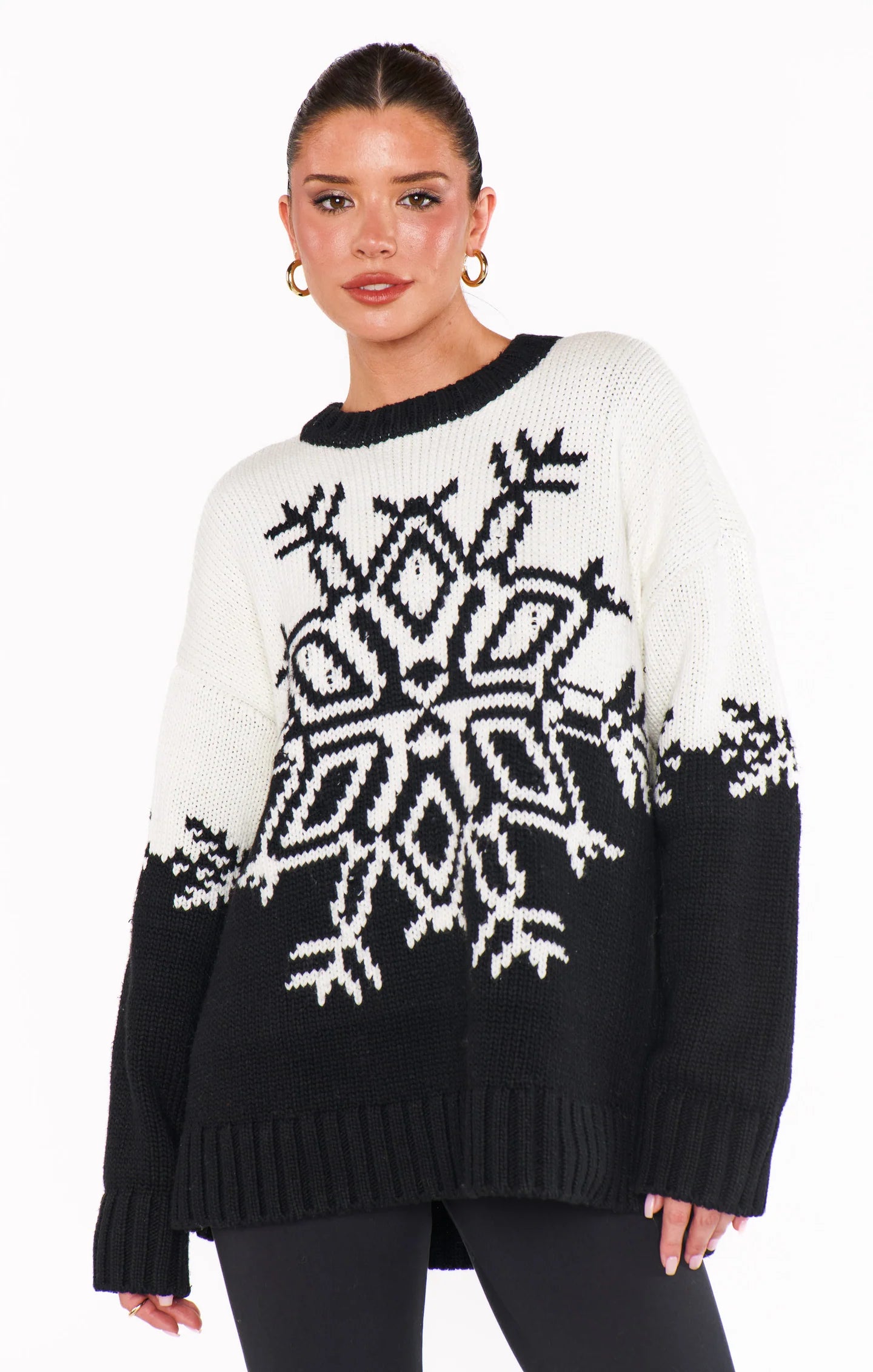 Show Me Your Mumu - Stowe Sweater Snowflake Knit