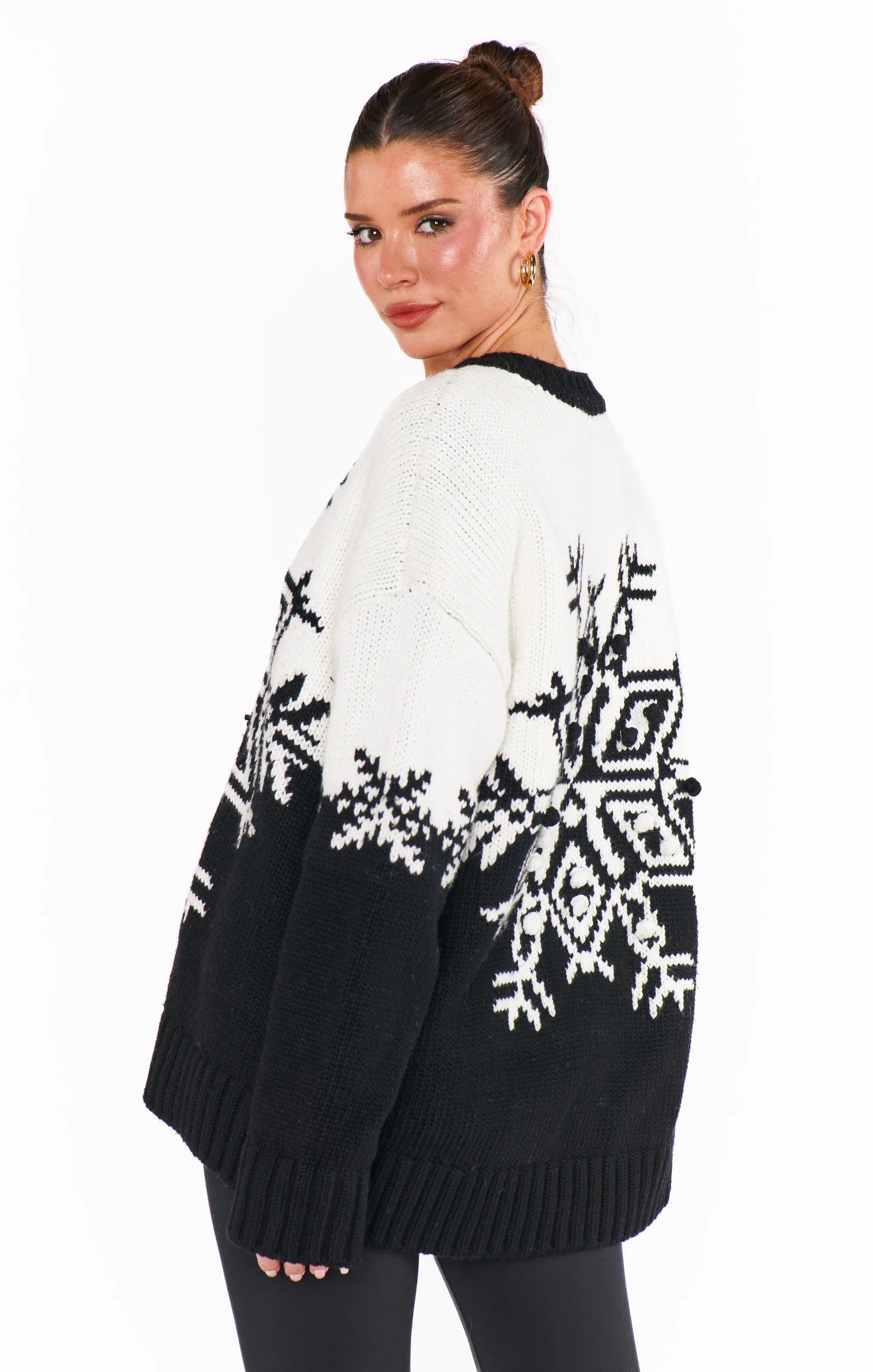 Show Me Your Mumu - Stowe Sweater Snowflake Knit
