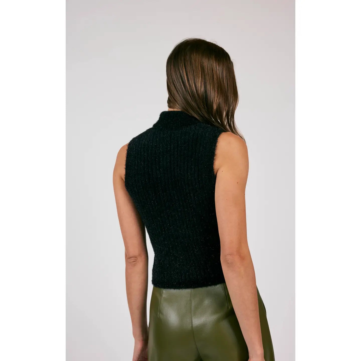 Britt Lurex Ribbed Sweater Tank