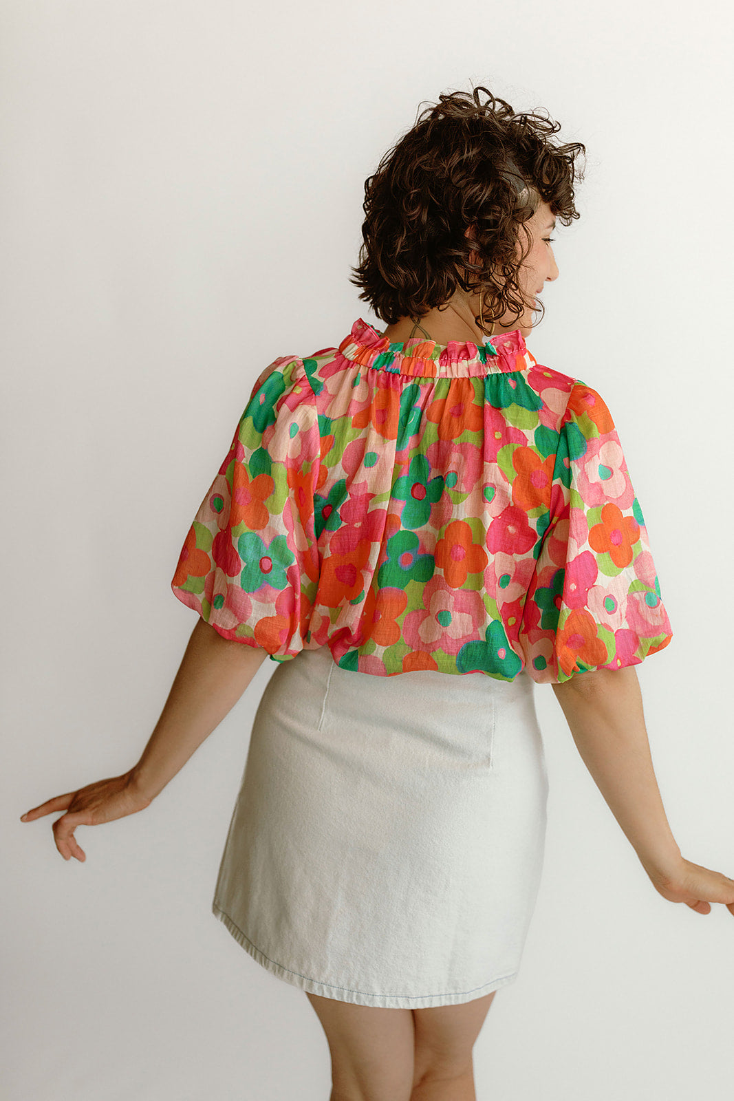 Cassandra Bleu Clair Woven Skirt