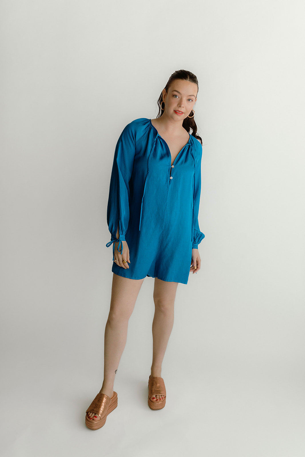 Cleone Womens Woven Romper