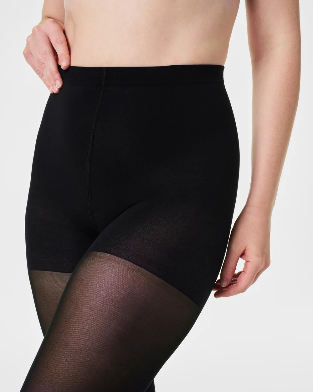 Spanx Shorty Shaping Tights - Very Black