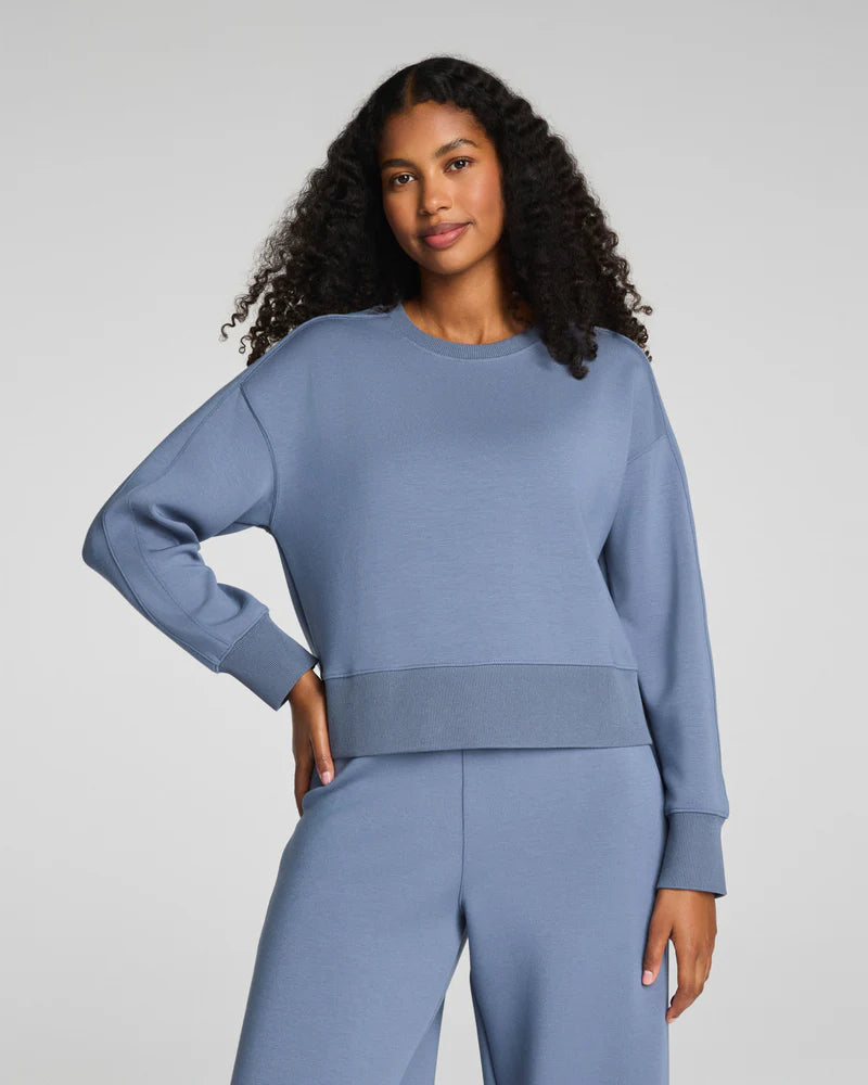 Spanx - Luxe Crewneck Top - GYBLU
