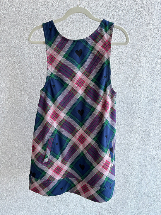 Free People - Carven Plaid Mini Dress - Berry Combo