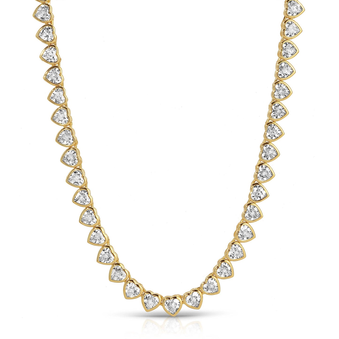 Heavenly Heart Tennis Necklace