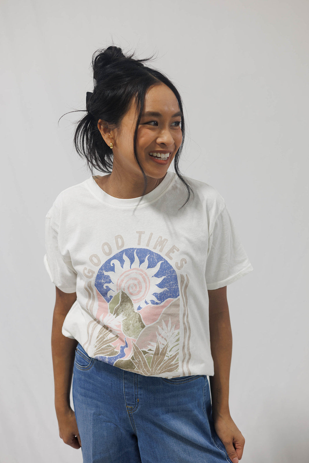 Sunshine Boyfriend Tee Sea Salt