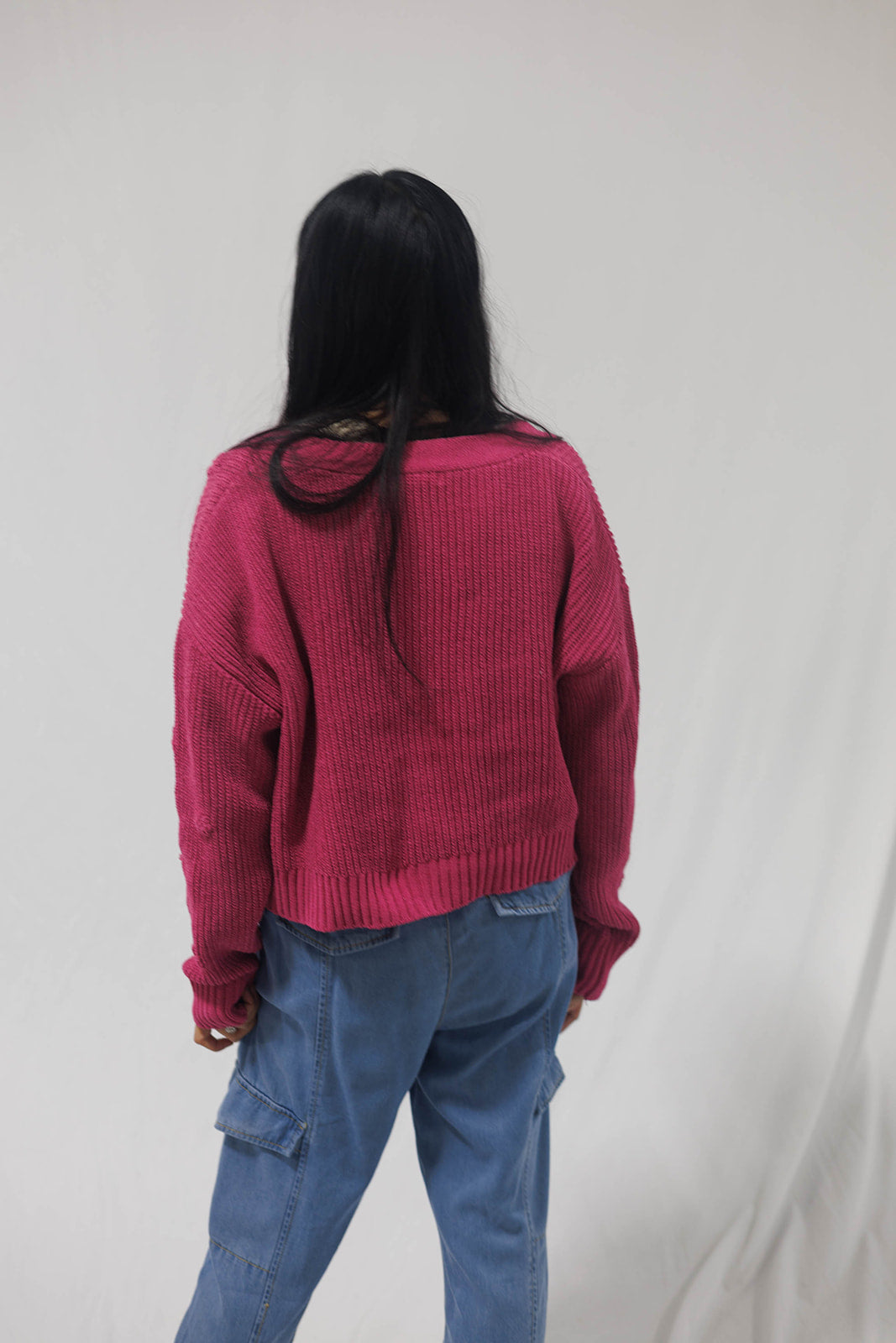 Fleur Cardigan Magenta