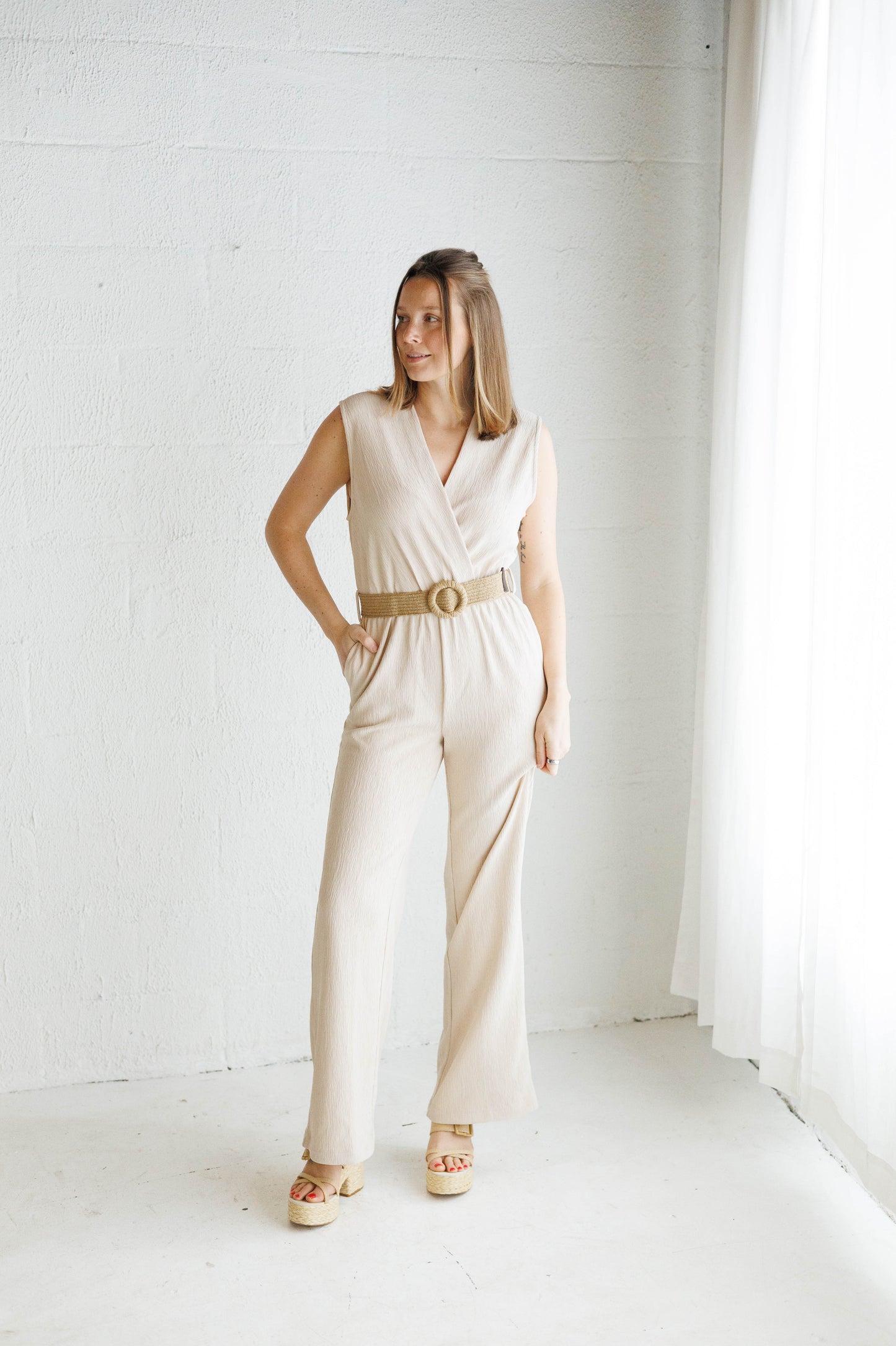 Jumpsuit Fancy Crinkle