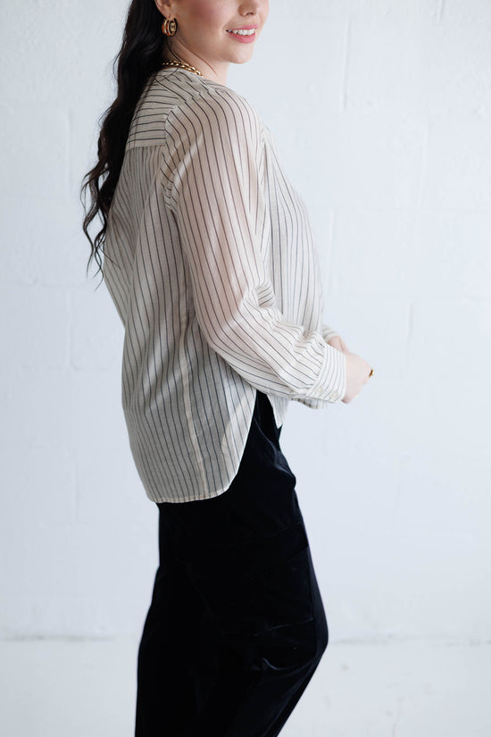 Femme Shirt Lt Marble Stripe