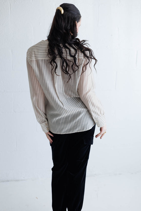 Femme Shirt Lt Marble Stripe