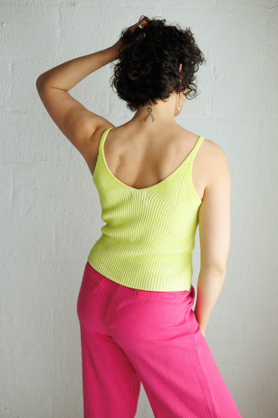 Edith Citron Vert Knitted Top