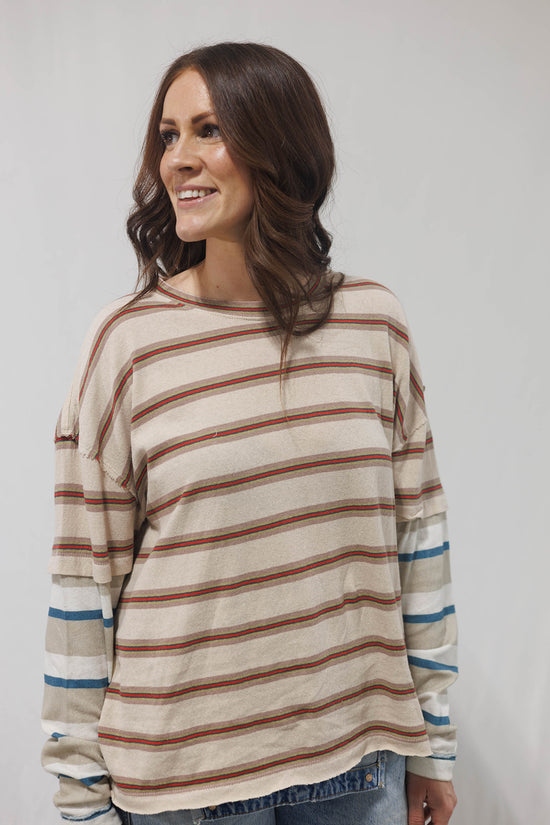 Free People - Nina Stripe Long Sleeve