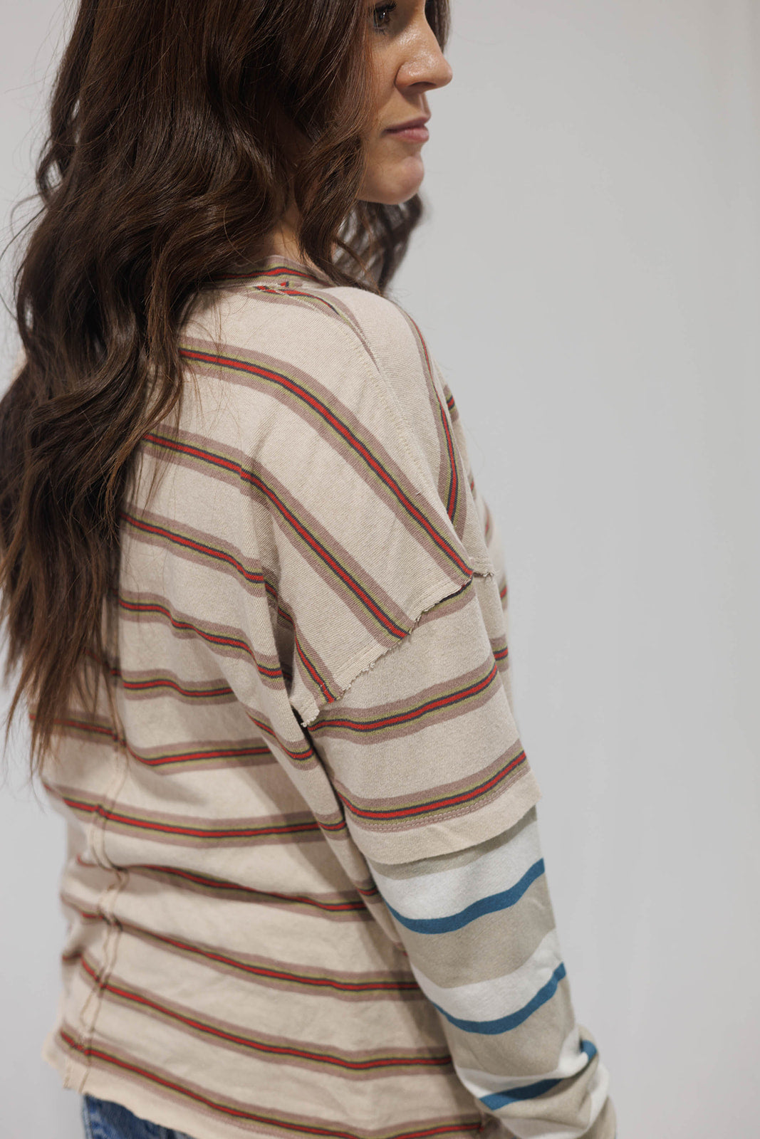 Free People - Nina Stripe Long Sleeve