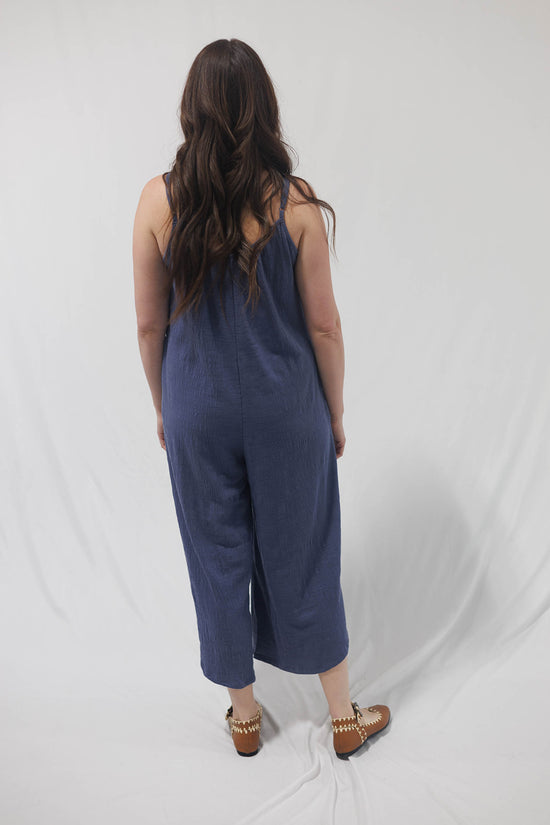 Textured Flared Jumpsuit