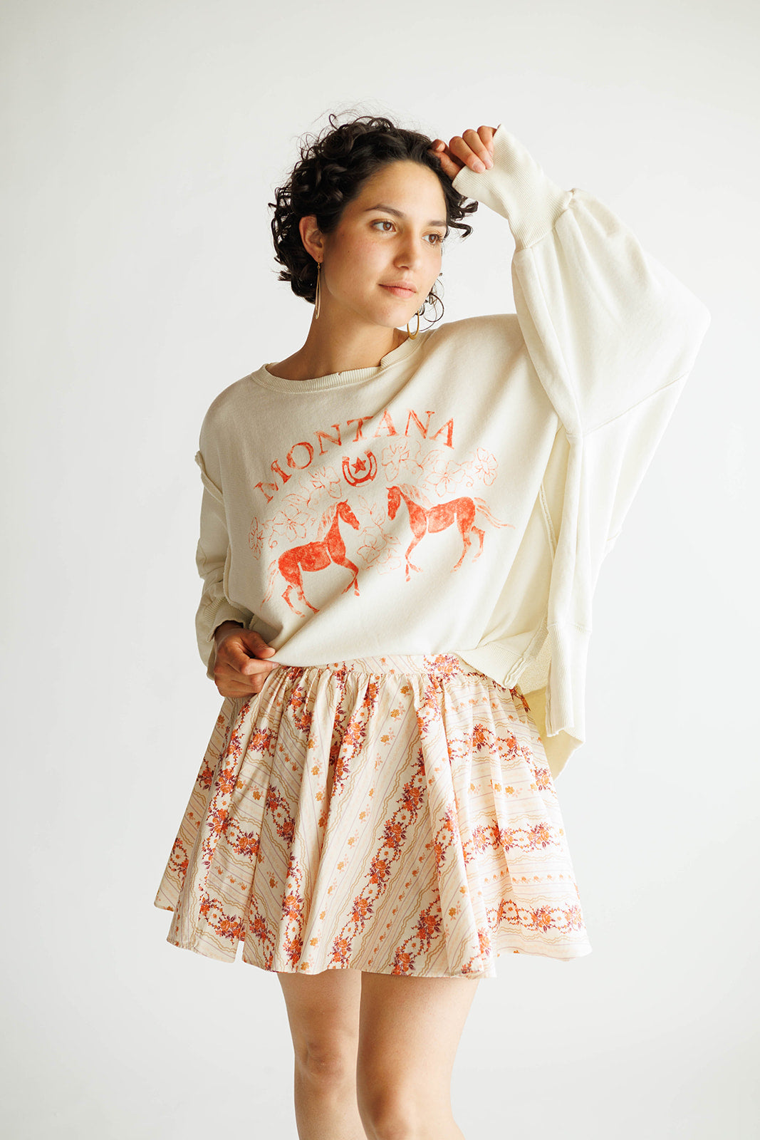 Free People - Gaia Printed Skirt