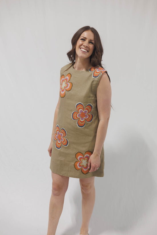 Glen Embroidered Dress