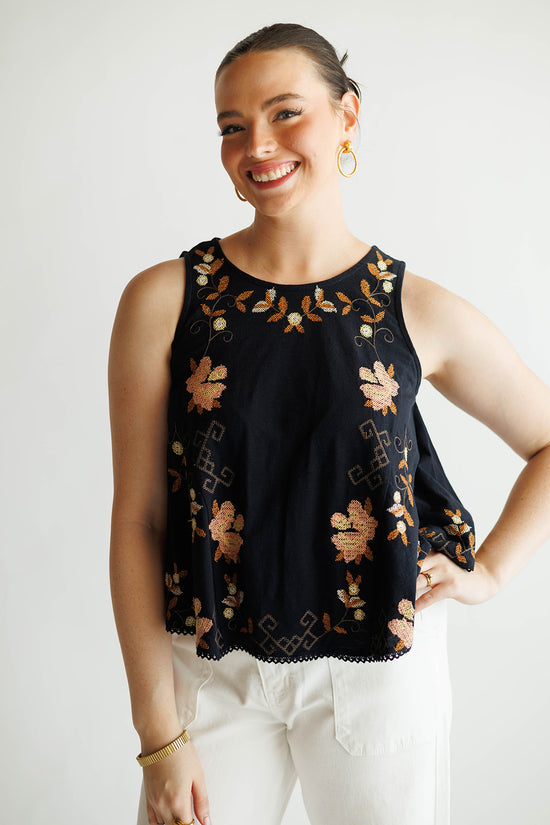 Free People - Fun and Flirty Embroidered Top