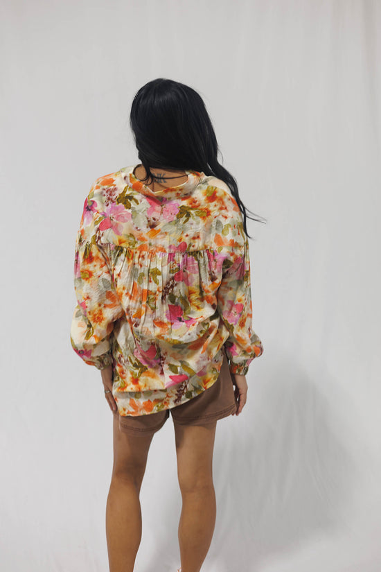 Blouse Oversized Floral Garden