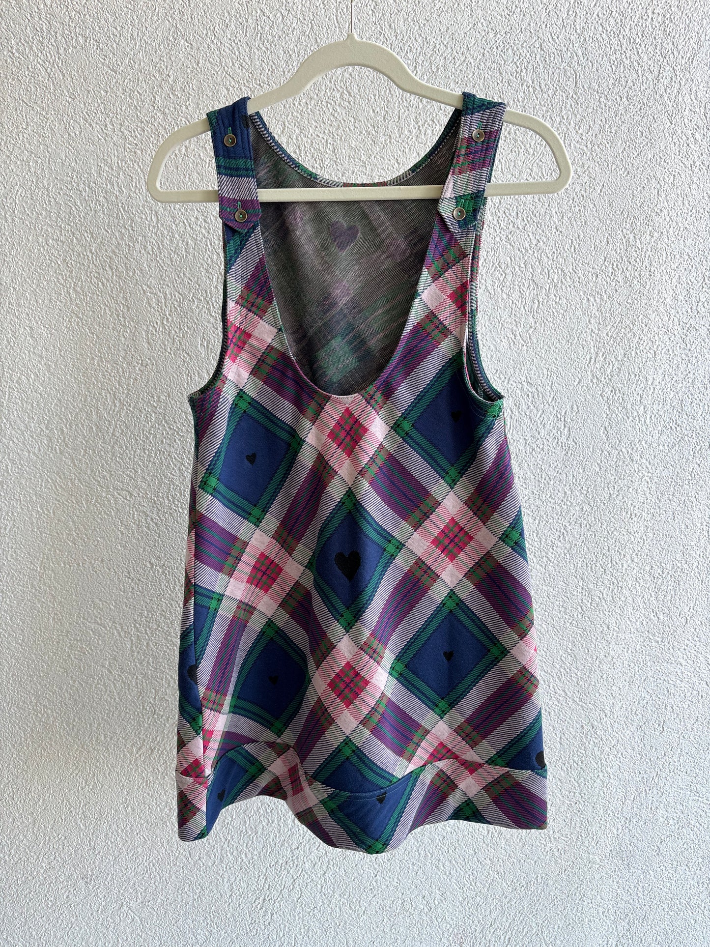 Free People - Carven Plaid Mini Dress - Berry Combo