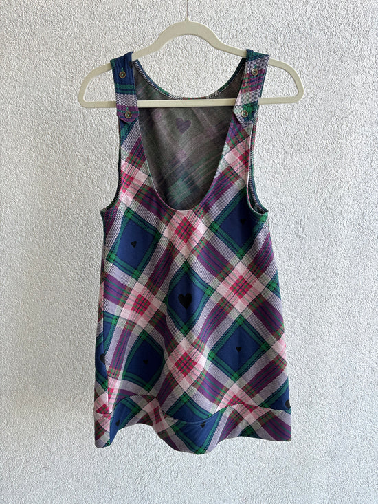 Free People - Carven Plaid Mini Dress - Berry Combo