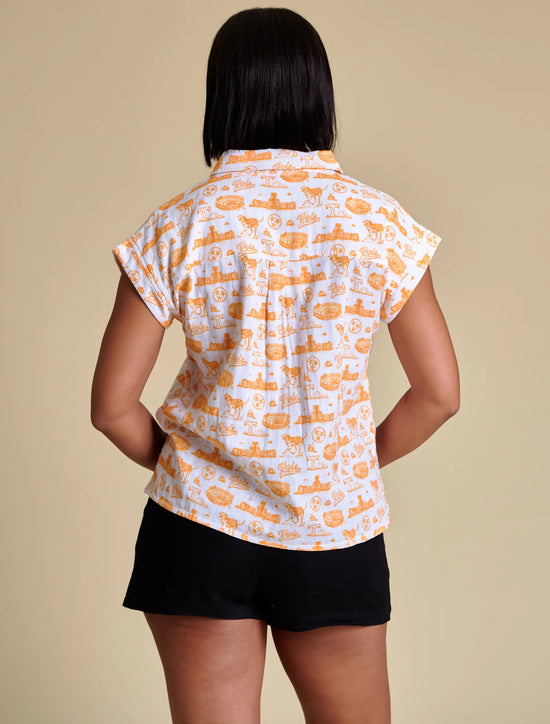 The Team Toile Top