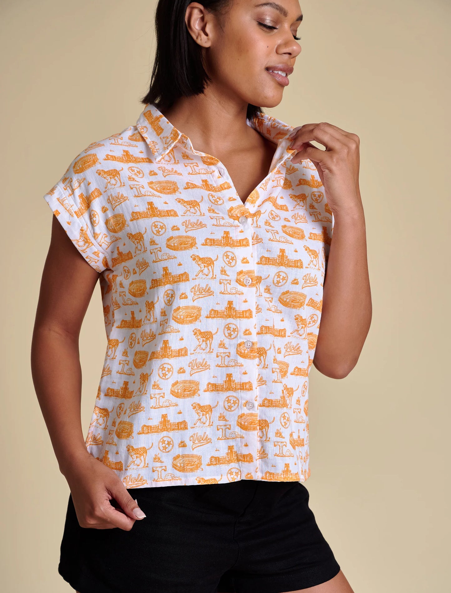 The Team Toile Top