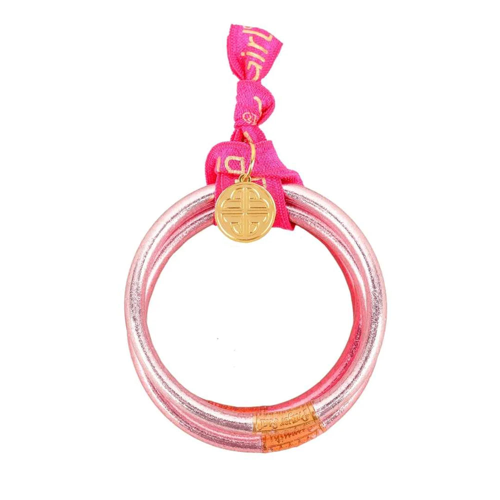 Load image into Gallery viewer, BudhaGirl Carousel Pink All Weather Bangles
