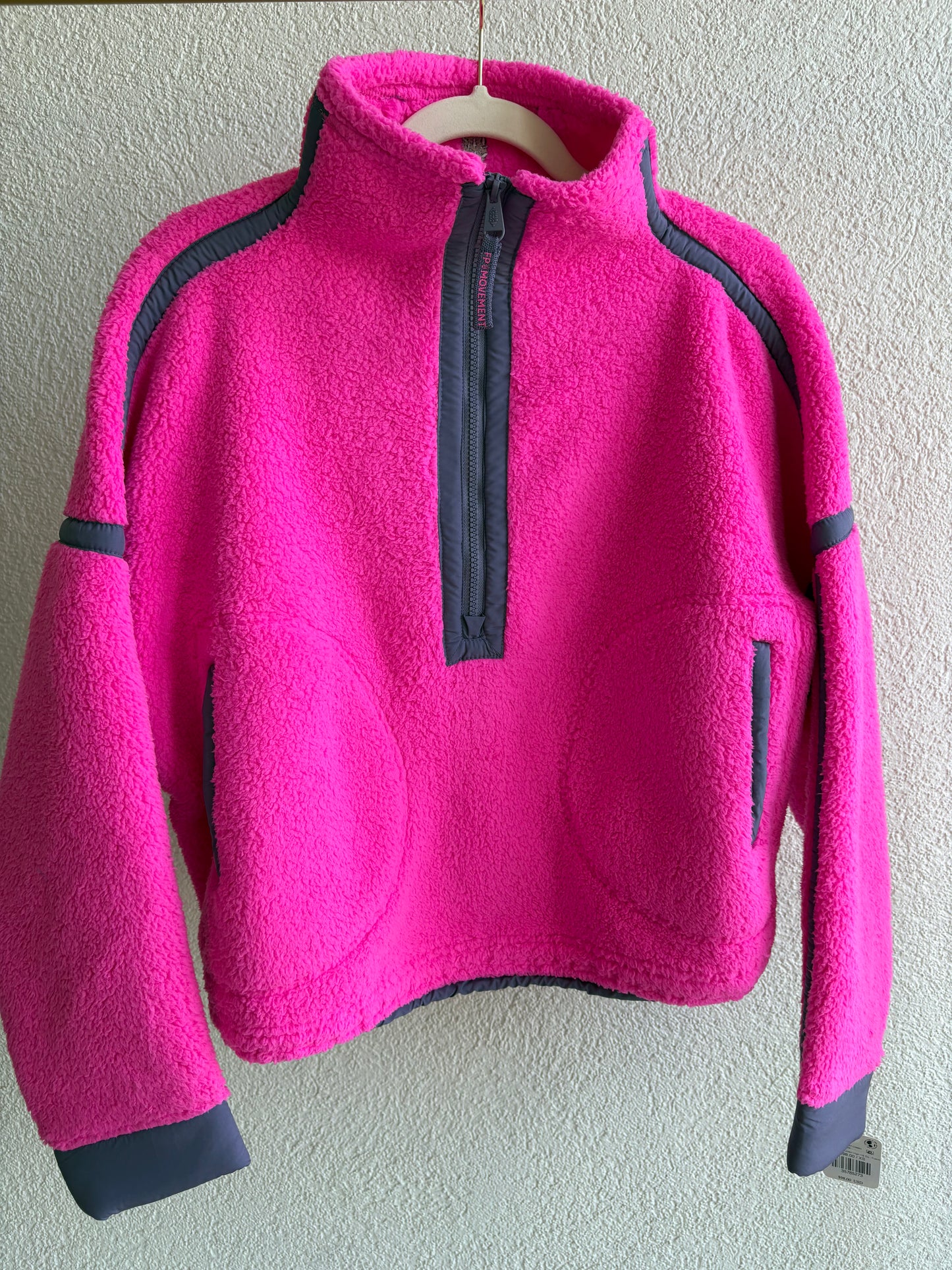 Free People - Mountain High 1/2 Zip - Fuschia Flirt