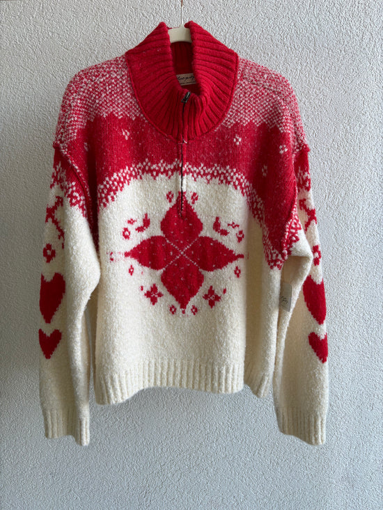 Free People - Mythical Sweater - Vanilla Scarlet