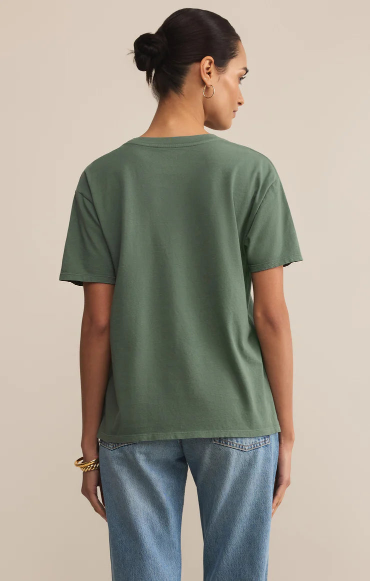Spicy Marg Boyfriend Tee - Hunter Green