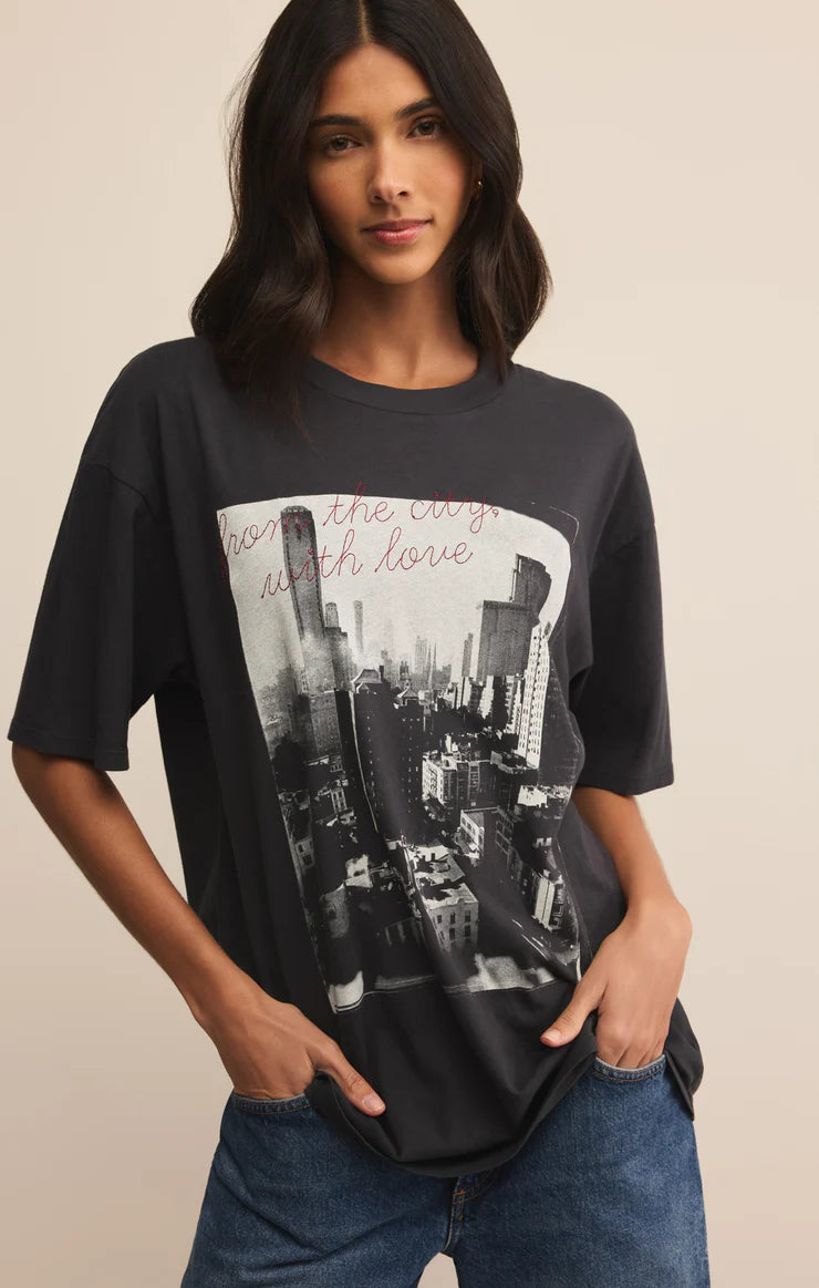Big Apple City Tee - Black Sand