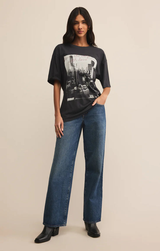 Big Apple City Tee - Black Sand