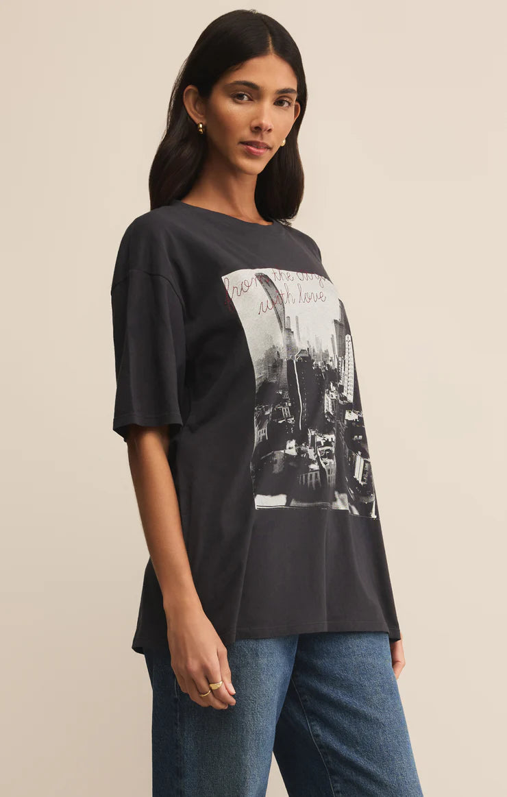 Big Apple City Tee - Black Sand