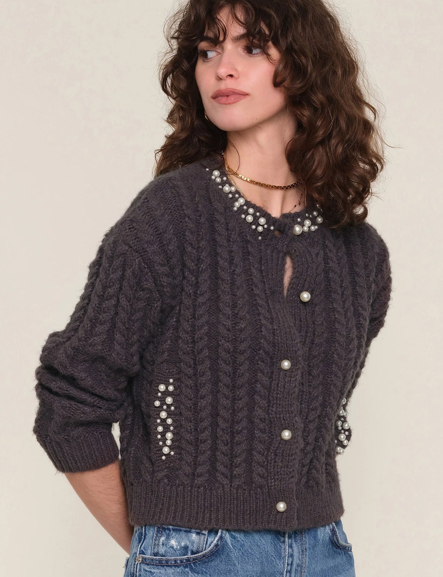 Lottie Cardi- Charcoal