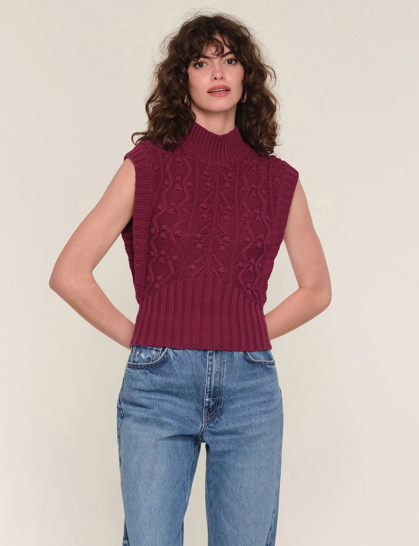 Cosmia Vest - Merlot