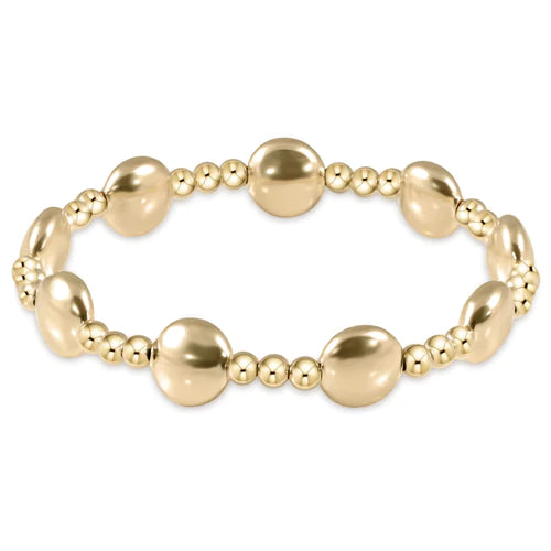 Load image into Gallery viewer, Honesty Gold Sincerity Pattern 10mm Bead Bracelet
