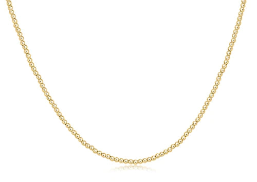 Load image into Gallery viewer, 15&amp;quot; Choker Classic Gold 2mm Bead
