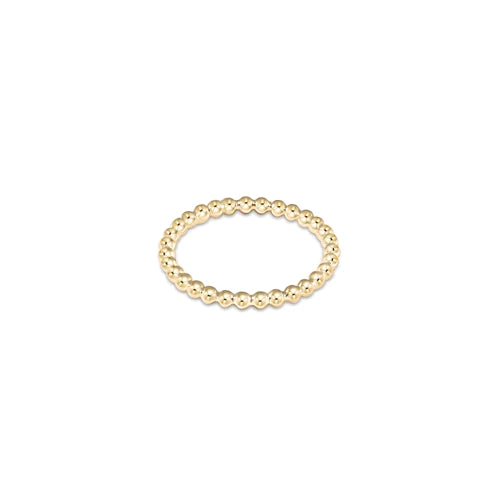 Classic Gold 2mm Bead Ring - 6