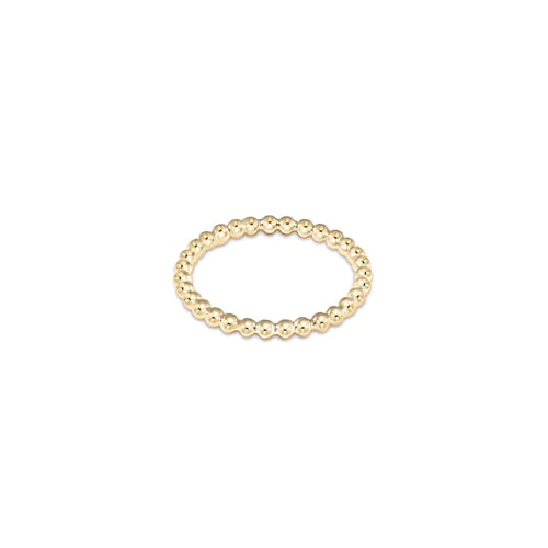 Classic Gold 2mm Bead Ring - 7