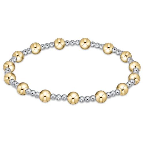 Load image into Gallery viewer, Classic Sincerity Pattern 5mm Bead Bracelet - Mixed Metal
