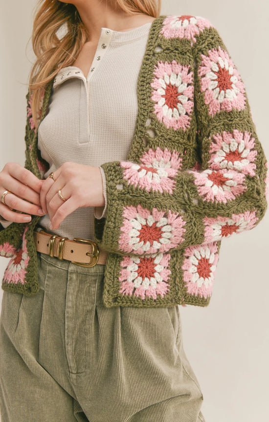 Whoopsie Daisy Crochet Cardi