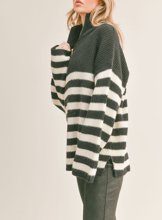Load image into Gallery viewer, Jetlag Striped Sweater
