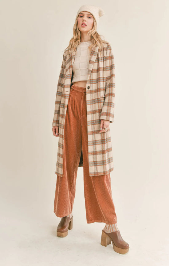 Load image into Gallery viewer, Nature Lover Plaid Coat
