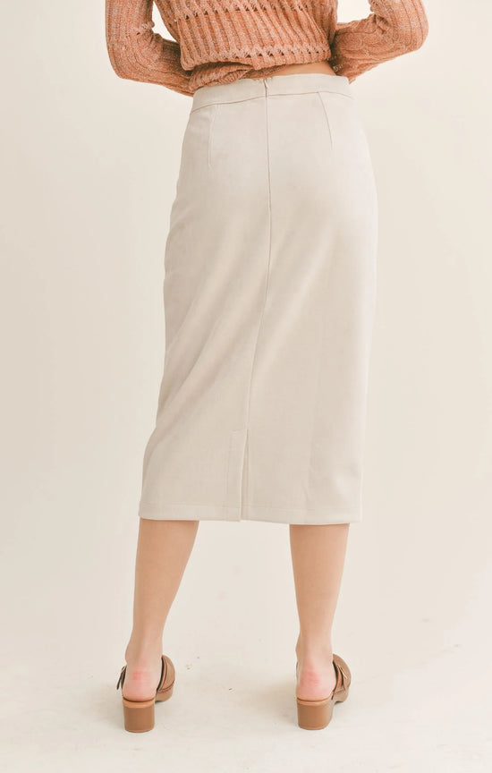 The Gallery Suede Mini Skirt