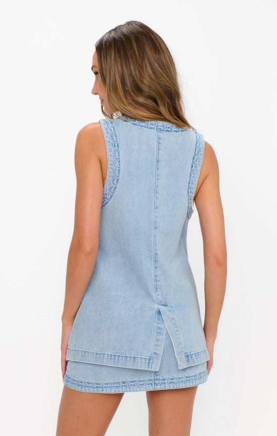 Wyatt Vest Twister Blue