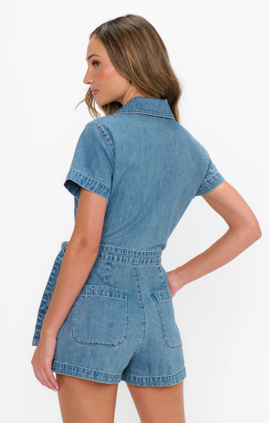 Stateside Romper Hazy Blue